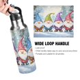 thumbnail image 2 of ALAZA Cute Gnomes Christmas Water Bottle Insulated Flask Stainless Steel Straw Lid 20 oz, 2 of 6