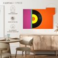 thumbnail image 5 of Elephant Stock Vinyl Record Cover Wall Art - Horizontal Canvas Wall Art - Living Room Wall Decor - Music Canvas - Orange And Yellow Decor - 39" x 26", 5 of 8