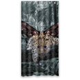 thumbnail image 1 of ABPHQTO Cortina de ducha de tela impermeable para baño con alas de leopardo, bosque volador, 90x180 cm, 1 of 1