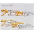 thumbnail image 3 of Escultura de pantera dorada abstracta moderna, estatua de leopardo de resina geométrica, decoración de Vida Silvestre, regalo, accesorios de adorno artesanal, muebles, 3 of 4
