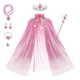 thumbnail image 1 of Hermoso regalo, regalo del Día del niño, conjunto de capa de princesa, capa de princesa para niñas de 7 piezas con corona de Tiara, varita para Littl, 1 of 4