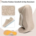 thumbnail image 7 of Leisfit Woman Slippers Diabetic Orthopedic House Shoes, Wide Width Adjustable, 7 of 7