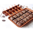 thumbnail image 4 of Baking Mould Cake Tin Brownie with Dividers Loose Base Square 20 cm, 4 of 5
