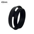 thumbnail image 1 of Metal Camera Lens Hood Screw-in Protector, Black/Silver, Reflective Matte Finish, 1 of 1