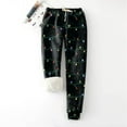 thumbnail image 2 of Moda Casual Navidad Mujer Impreso Span Señoras Cintura alta Mantener caliente Pantalones largos Pantalones largos Leggings Pompotops  ulkah943521, 2 of 6