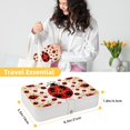 thumbnail image 5 of Seven Starred Ladybird Portable PU Leather Jewelry Box with Removable Compartment, Necklace Holder, Storage Box, and Jewelry Organizer, 5 of 6