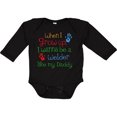 thumbnail image 3 of Inktastic Welder Like Daddy Boys or Girls Long Sleeve Baby Bodysuit, 3 of 5