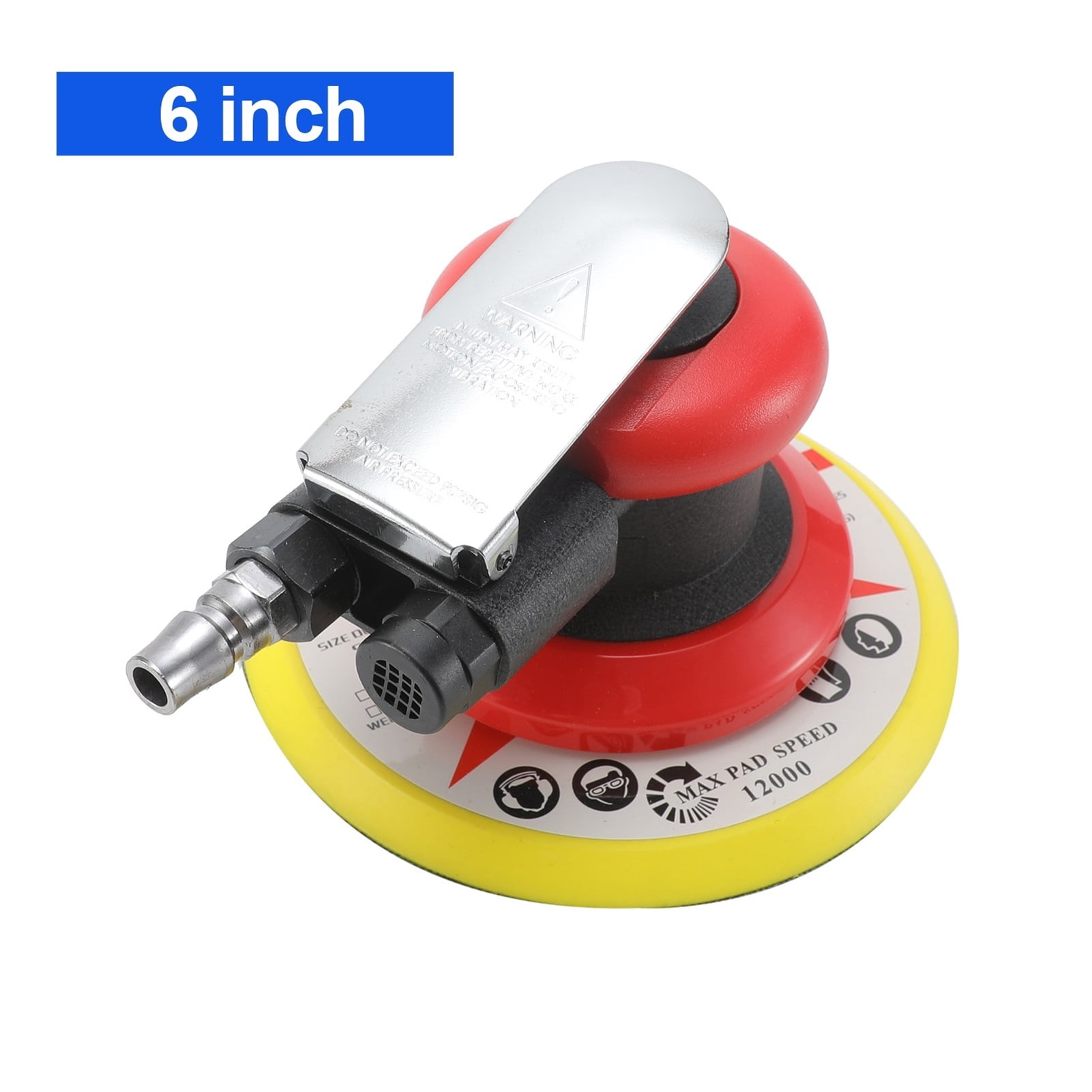 6 Inch Pneumatic Air Sander Polisher Tool Polishing Random Orbital Sander Machine Grinder For Car Paint Care Rust Removal Tools