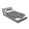 thumbnail image 2 of Ambesonne Mandala Fitted Sheet & Pillow Sham Set, Vintage Moroccan Motif, Twinxl, Multicolor, 2 of 2