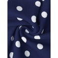thumbnail image 5 of INSPIRE CHIC Polka Dot Dress for Women's Summer Sleeveless Crew Neck Mini Dress Trendy XS Dark Blue, 5 of 6