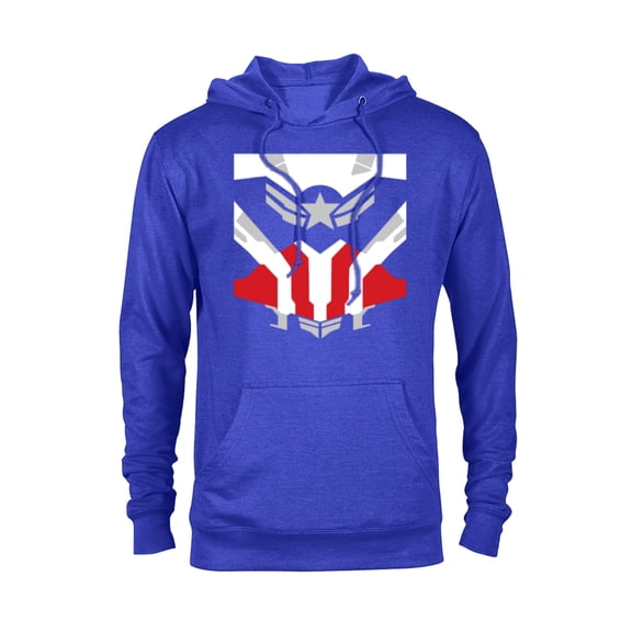 Marvel Falcon Captain America Uniform - Pullover Hoodie for Adults - Customized-Royal