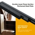 thumbnail image 6 of 23.6"-57.1" Cabinet Drawer Slides, Concealed Pull Out Drawer Slides, Full Extension Drawer Runners, 264LB Load Capacity,1 Pair,Black, 6 of 9