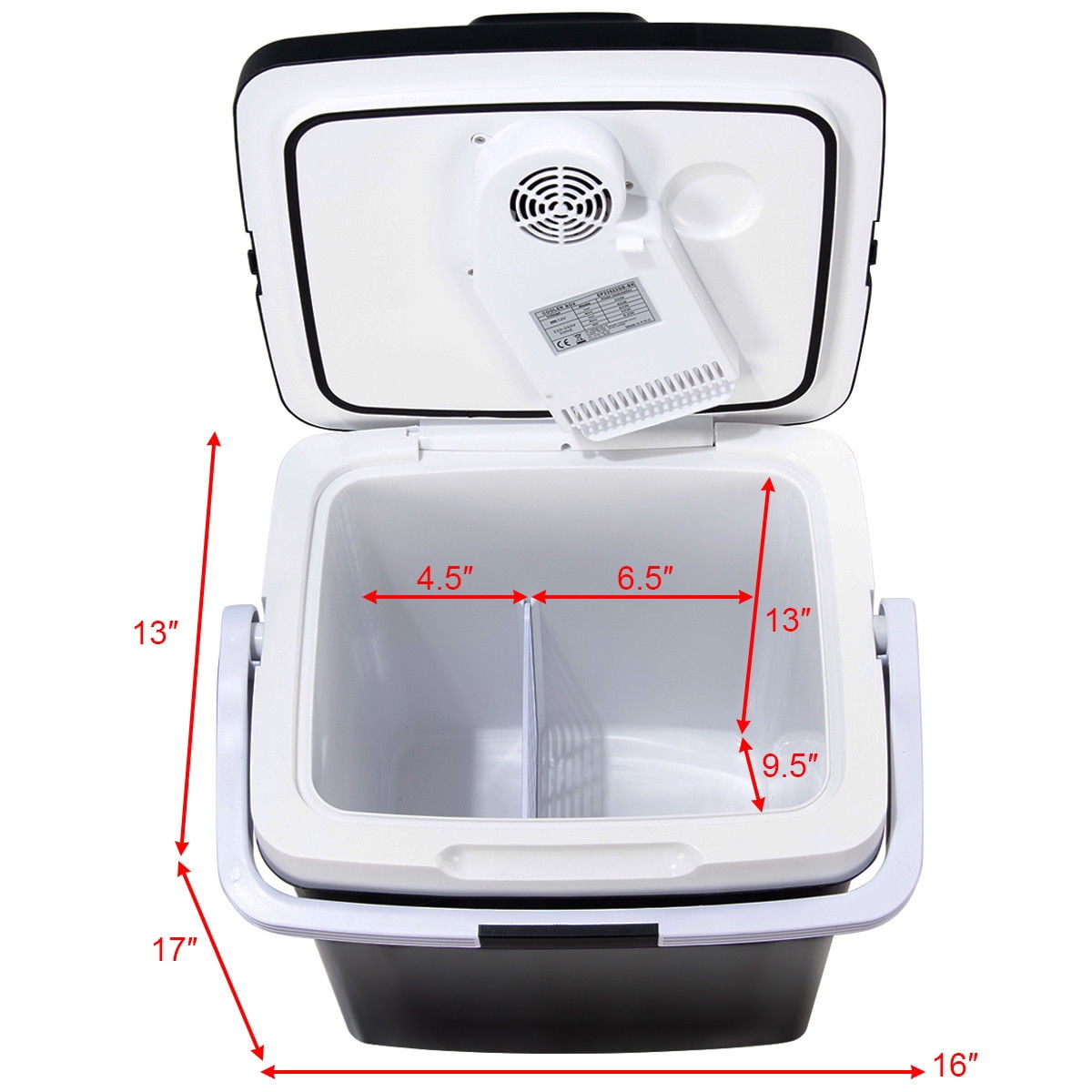 Gymax 26L Portable Electric Cooler Fridge Food Warmer Digital Plug In Refrigerator Walmart Canada