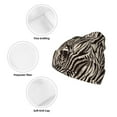 thumbnail image 3 of Pofeuu Leopard And Zebra1 Print Beanie Hat for Men Women Knit Winter Hat Warm Cuffed Skull Beanie Slouchy Soft Unisex, 3 of 6