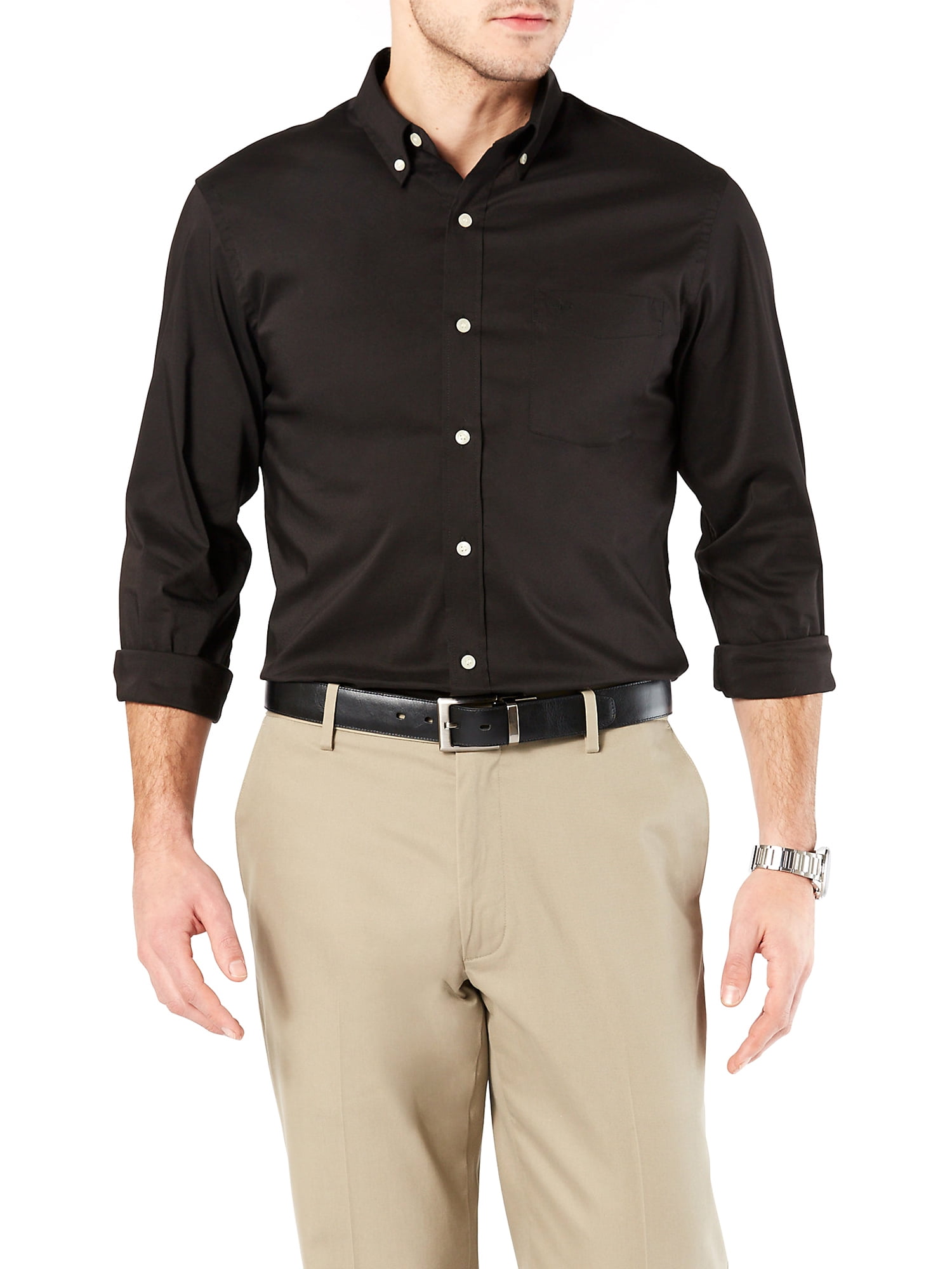 Dockers Men's Long Sleeve Comfort Flex Button Down Shirt