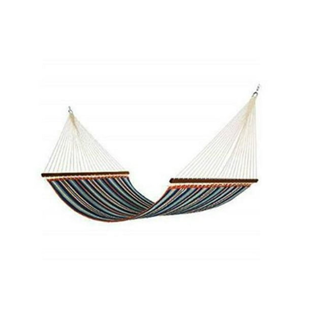 The Hammocks Source 258741 55 x 82 in. Key West Quilted Hammock, Blue