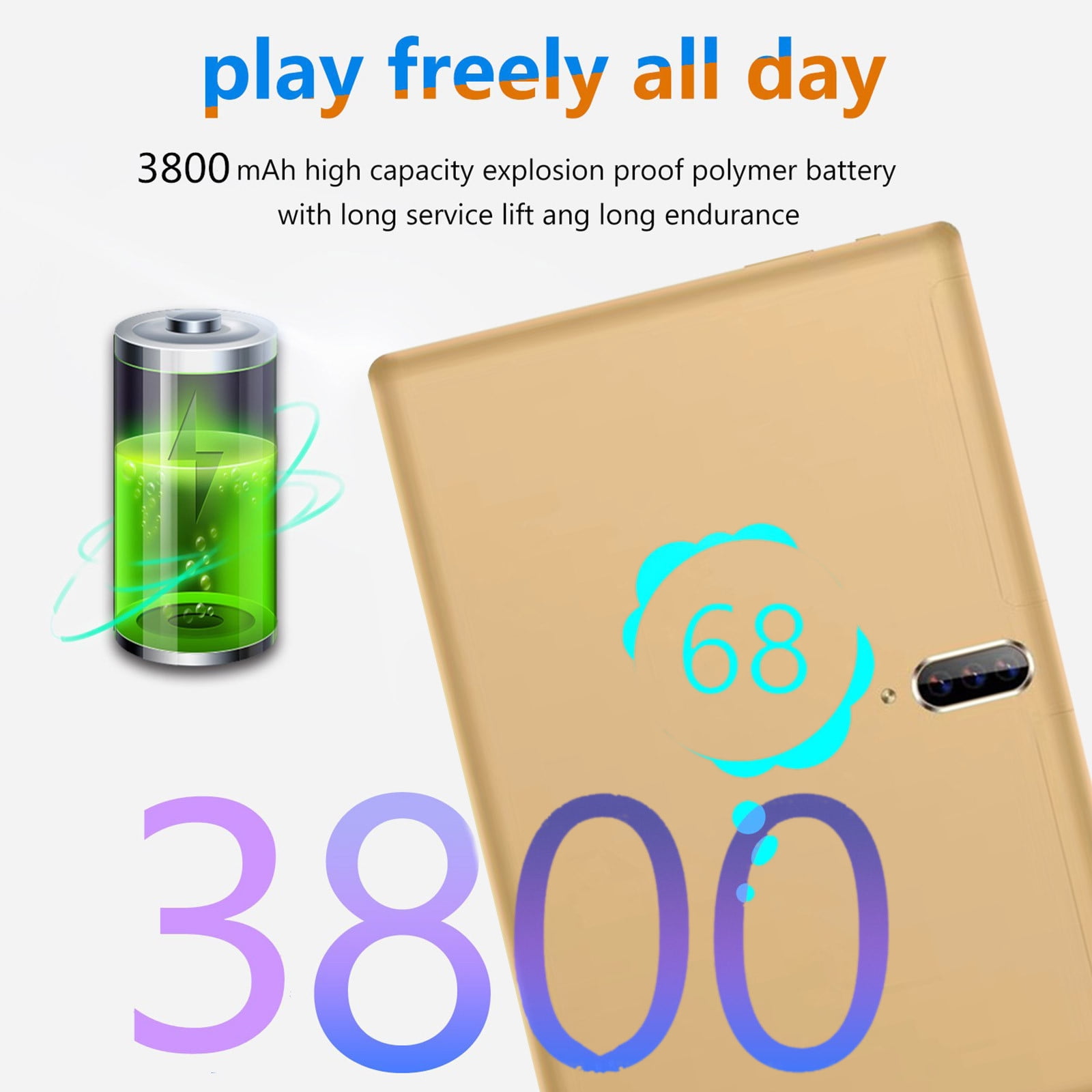 CVLNCYCLING Clearance Kids Tablets Ages 6-12,10.1 Inch Tablet Android Quad-core 2+16G Front And Rear Double Camera Support Double Card Learning Game Business Foreign Trade Tablet