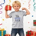 thumbnail image 2 of BOOMNY Baby Boys Short Sleeve T-Shirts Crew Neck Big Bro Letter Graphic Tee Tops for Boy Soft Dailywear, 2 of 5