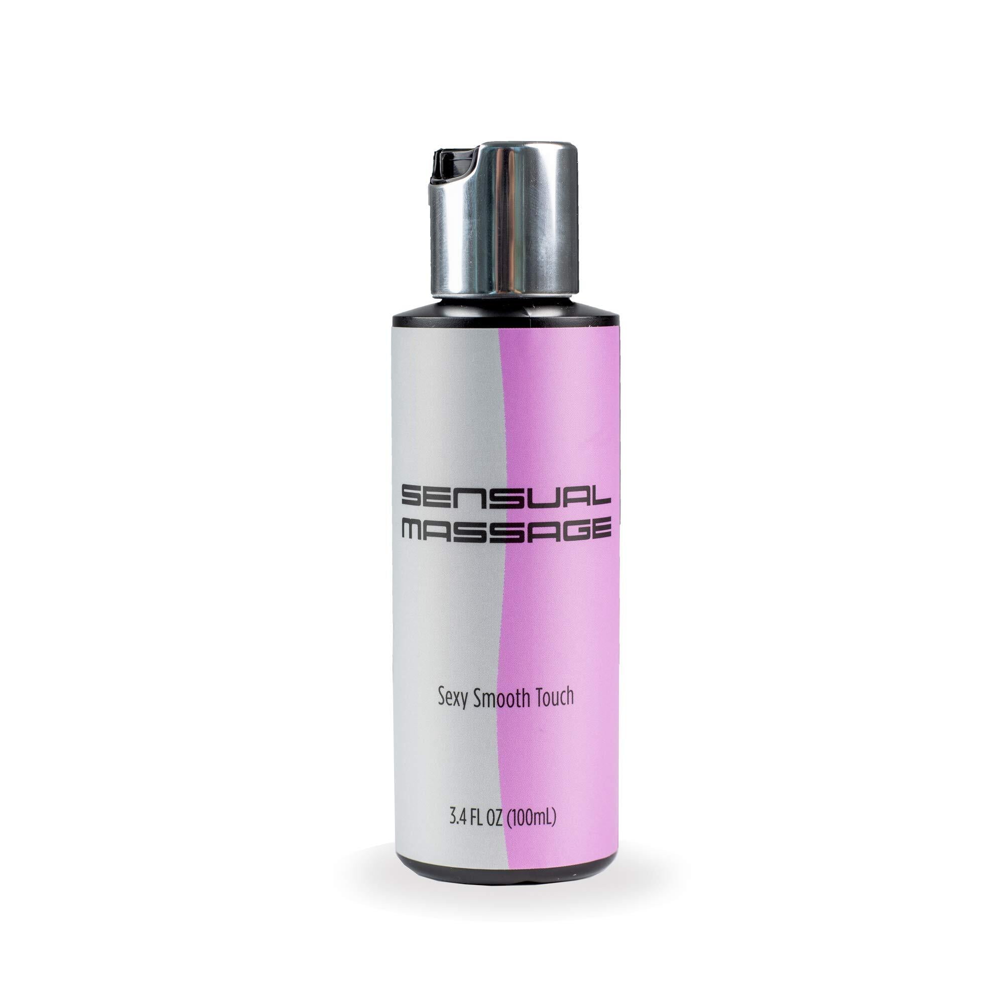 Sensual Massage - Silky Smooth 2-in-1 Personal Lubricant and Massage Gel for Couples,  Daily Moisturizer, 3.4 fl oz