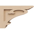 thumbnail image 3 of 4"W x 12"D x 8"H Classic Mayflower Rough Cedar Woodgrain TimberThane Corbel, Primed Tan, 3 of 6