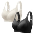 thumbnail image 2 of MVRLSH Jelly Bras For Women Womens Plus Size Wireless Bra Thin Breathable Beauty Back Anti Sagging Comfort Fit Pink M-3Xl, 2 of 9