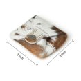thumbnail image 3 of Cowhide Coin Pouch Change Holder Mini Pocket Wallet for Men Women Hairon Leather Cow Print, 3 of 5