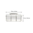 thumbnail image 2 of LULULION Household Clear Box for Medication and Small Items Storage 2Pcs, 2 of 8