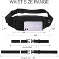 thumbnail image 4 of Large Crossbody Fanny Pack for Women Men Belt Bag With 4-Zipper Pockets for Travel Running Hiking Workout Dog Walking Outdoors Sport Fishing Waist Pack Bag Carrying All Phones, 4 of 5