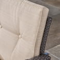 thumbnail image 3 of Nikki Outdoor Wicker 3 Seater Sofa with Tufted Cushions, Beige and Gray, 3 of 8