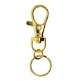 thumbnail image 4 of Abbracc 10 Pieces gold Lobster Clasps Swivel Clips Snap Hooks with Split s Bag Key, 4 of 8