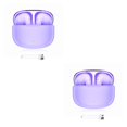 thumbnail image 2 of sweethay Auricular con estuche de carga Senderismo Correr Auricular compatible con Bluetooth Llamada manos libres Auricular para juegos Púrpura Violeta 2piezas, 2 of 6
