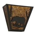thumbnail image 3 of Meyda Tiffany 169334 Bear 2 Light 12" Tall Wall Sconce - Bronze, 3 of 3