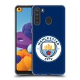 thumbnail image 1 of Head Case Designs Officially Licensed Manchester City Man City FC Badge Obsidian Full Colour Soft Gel Case Compatible with Samsung Galaxy A21 (2020), 1 of 7