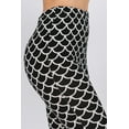 thumbnail image 4 of 2Chique Boutique Women's Mermaid Tail Print Brushed Knit Bell Bottom Pants, 4 of 5