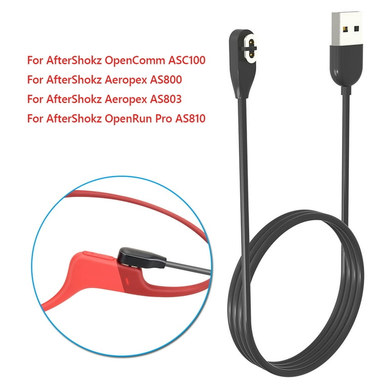 Magnetic Charger Compatible with AfterShokz Aeropex AS800 & OpenComm  ASC100SG & Shokz OpenRun Pro, 3.3ft Replacement USB Charging Cable for  AfterShokz