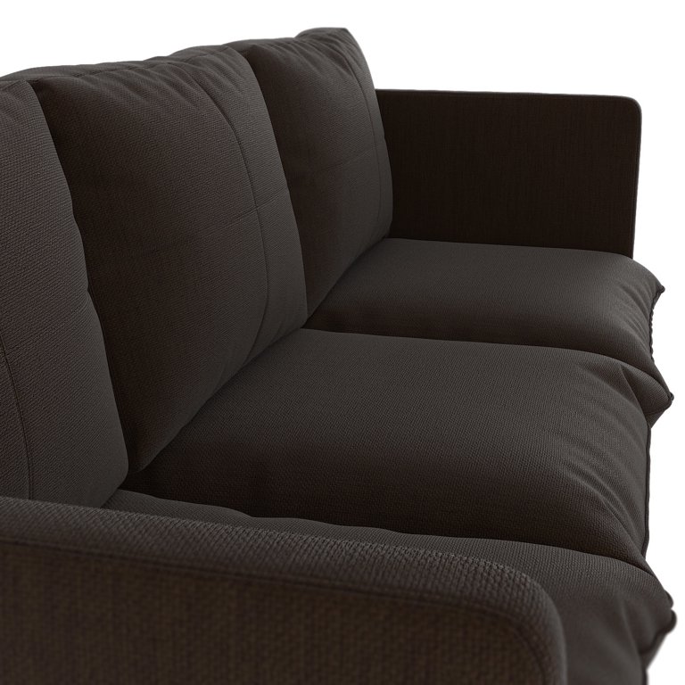 Myles Sofa Satin Weave - Espresso - Walmart.com
