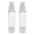 thumbnail image 1 of pitrice 2x Sterile Airless Pump Bottle Refillable Toner/Lotion/Serum Container 50ml, 1 of 8