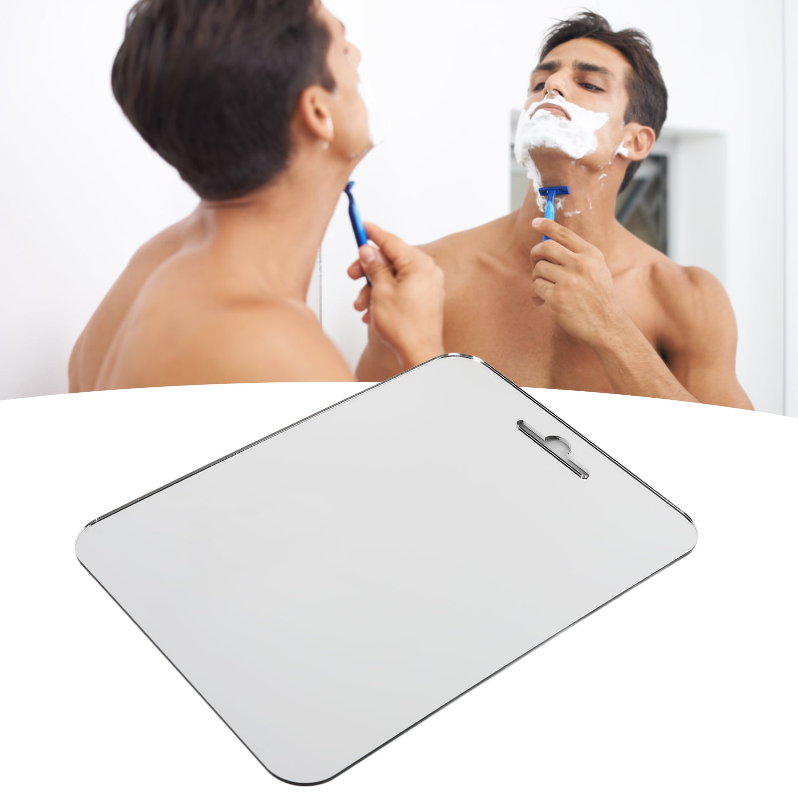 Fogless Bathroom Mirror, Fogless Mirror Easy Hanging Rectangle Shaped
