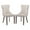 Beige, variant on Tcbosik 2 Pack Upholstered Dining Chairs, Modern Velvet Side Chair with Solid Wood Legs for Kitchen, Living Room, Beige