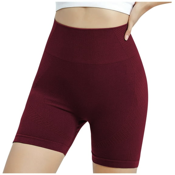 ZyeKqe High Waisted Shorts for Women Belly Control Workout Short Leggings Athletic Running Biker Shorts