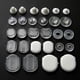 thumbnail image 3 of 100 Pcs Clear Earring Pads Silicone Comfort Earring Cushion For Clips On Earring----A--Product code 62060 A, 3 of 3