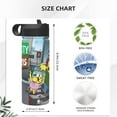 thumbnail image 5 of Big City Greens Kids Insulated Water Bottle With Straw - 18 Oz Stainless Steel Double Wall Vacuum Cup, Leakproof, Bpa Free, Suitable For Boys And Girls, 5 of 5