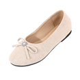 thumbnail image 2 of Willtoo Women’s Flats Round Toe Slip‑on Ballet Shoes, Bow Rhinestone Decor Soft Lightweight Dress Casual Footwear Office Dating Daily Walking Shoes, 2 of 5