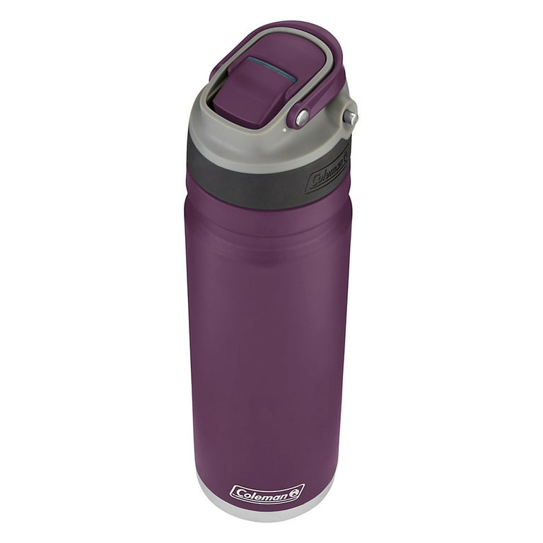 24oz Insulated Water Bottle with Flip-up Straw (Dark Purple)