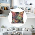 thumbnail image 3 of fireworks colorful comic Linen toss pillowcase decoration pillowcase gifting preferred 20x20 inch cushion cover sofa pillowcase sofa bedroom living room car, 3 of 8