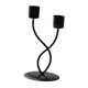 thumbnail image 2 of Candelabro BLESIY Retro adorno de Centro de Mesa para sala de estar fiesta decoración de escritorio Negro 2 cabezas, 2 of 6