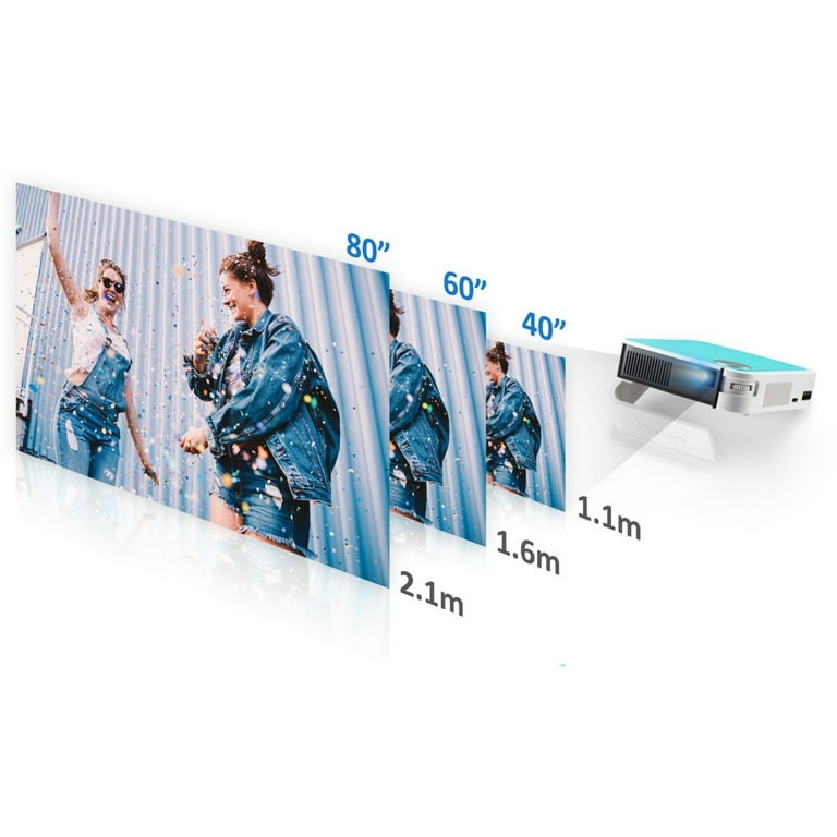 ViewSonic M1 Mini Bluetooth 480P HD LED Mini Projector with ViewSonic M1 Mini Bluetooth 480P HD LED Mini Projector with