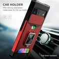 thumbnail image 4 of KOMI Étui Support Réglable avec Fente pour Support TPU+PC, Étui avec Anneau à 360 °, Support, Housse de Protection, Fenêtre Poussoir, Insert, Étui pour Carte, Compatible avec Google Pixel 8 Pro 7A/6A/5A (Vert, Google Pixel 8), 4 of 5
