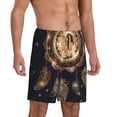 thumbnail image 2 of Balery Dreamcatcher With Mandala Pantalones cortos de pijama de punto de algodón para hombre con cinturilla y bolsillos-XX-Large, 2 of 6