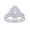 White Gold, variant on AFFY Double Halo Bridal Ring Set for Women 1.00 Carat Round Cut Lab Grown Diamond Engagement Wedding Ring in 14K Yellow Gold Plated Vermeil Jewelry Size-6